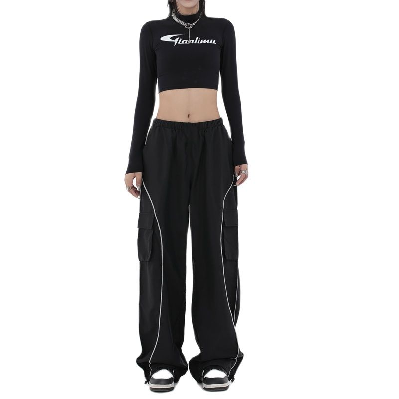 Striped 2000s Relaxed Street Pants