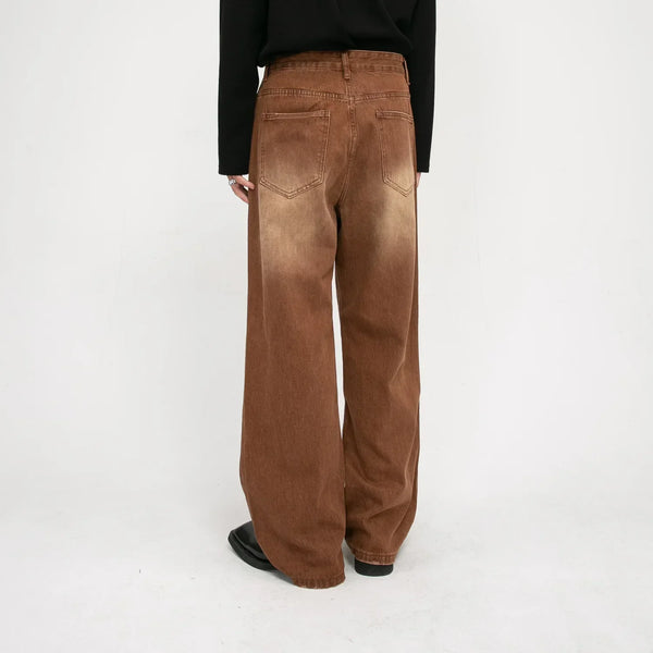 Relaxed Slim Fit High-Rise Wide Denim alternatif görünüm