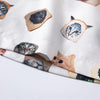 Feline Print Loose Cool Summer Top