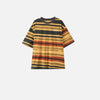 Digital-Age Lightweight Line-Pattern O-Neck T-Shirt