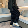 Check Cord Casual Trousers