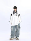 Yıldız Baskılı Oversize Sweatshirt, stil görünüm — Navra Wear