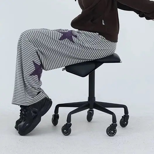 Wide Leg Yıldız Baskılı Jogger alternatif görünüm