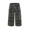 Cozy Heritage Camo Relaxed Pintuck Denim Shorts