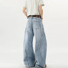 Seoul Style High Street Torn Relaxed Denim