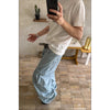 Durable Blue Heritage 2000s Bell Leg Utility Denim