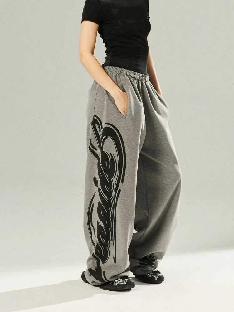 Hip-Hop Baskılı Jogger, önden görünüm — Navra Wear
