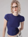 Kadın Sade Crop Tişört, stil görünüm — Navra Wear
