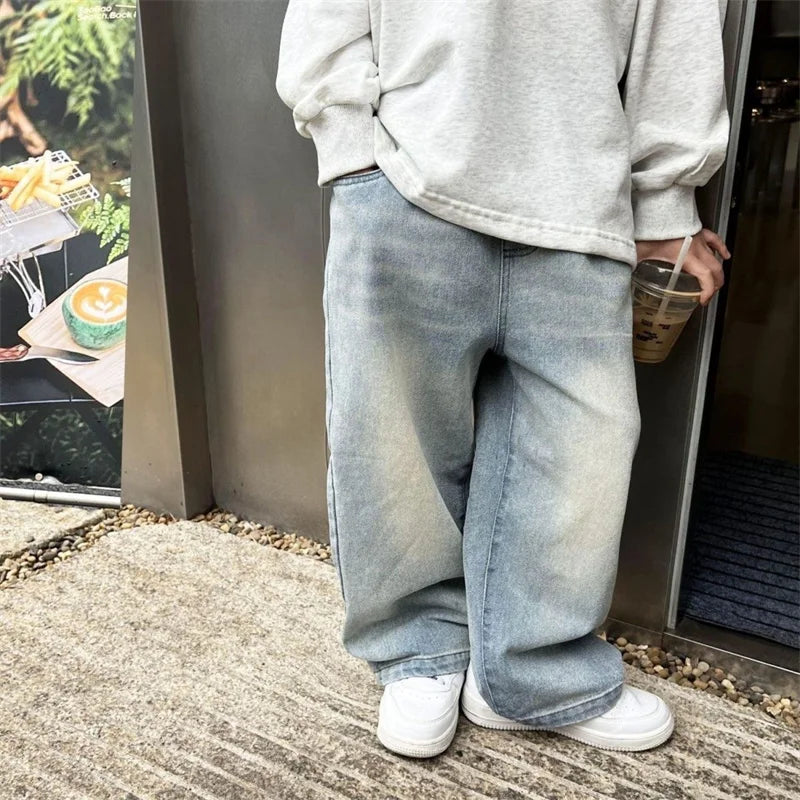 Plain Easy Cut Boys Denim