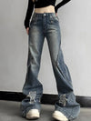 Sleek High-Rise Bell Leg Denim