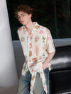 Delicate Floral Summer Woven Shirt