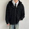 Diamond Fur Patchwork Hood