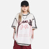 Designed Anti-Establishment Shadow-Print Short Sleeve T-Shirt