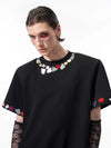 Urban-Edge Curated Sequin Fragment Short Sleeve T-Shirt