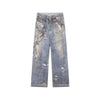 Blue Link Print Relaxed Classic Denim