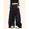 Insulated 90s Style High-Rise Bell Leg Denim