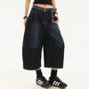 Timeless Casual Relaxed Plain Tone Denim Shorts