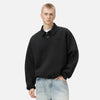 Fall Script Fold Collar Sweatshirt