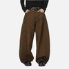 Western Style Rinse Brown Faded Denim