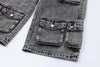 Bol Kesim Jean Şort, detay görünüm — Navra Wear