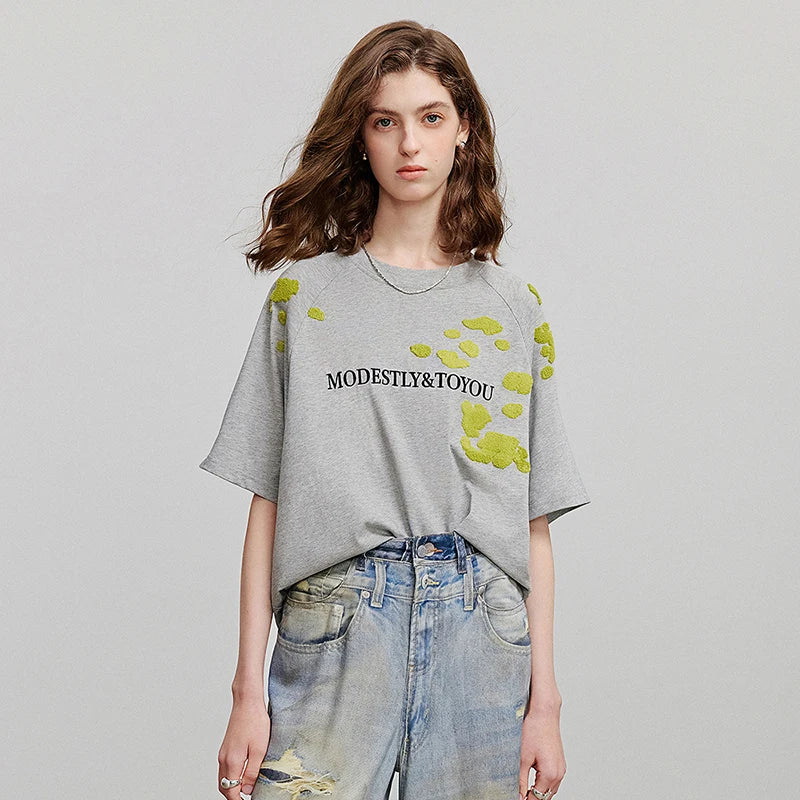 Sundaze New Letter Stamped Off-Duty T-Shirt