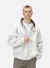 Americana Stitch Zip Boxy Hood