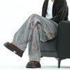 Heritage Botanical Relaxed Bell Leg Denim