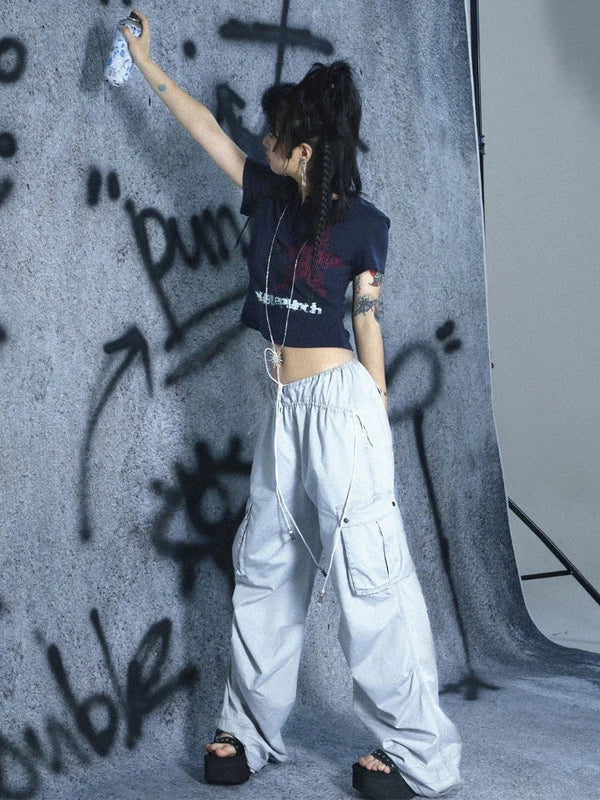 Circa-2000 E-Girl Cropped Print T-Shirt alternatif görünüm