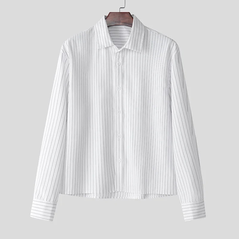 K-Classic Stripe Cropped Woven Top
