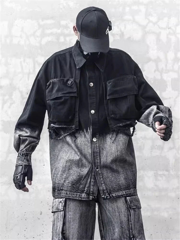 Metro Heritage Gradient Denim Jacket alternatif görünüm