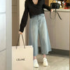 Elevated Light Colors High-Rise Wide Denim