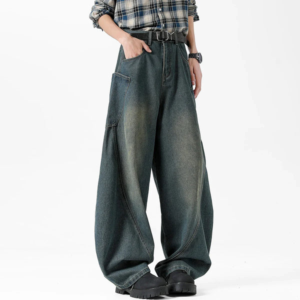 Nostalgic Western Style Easy Cut Denim alternatif görünüm