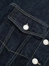 Heritage Chic Indigo Lapel Denim Jacket