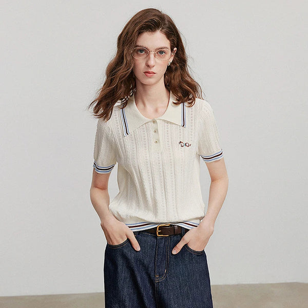 Curated Knit Warm-Season Short Sleeve T-Shirt