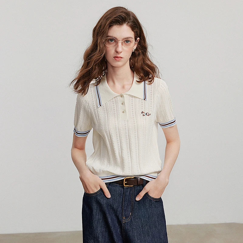 Curated Knit Warm-Season Short Sleeve T-Shirt
