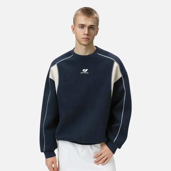 Heavy Stitch Bold Boxy Sweatshirt alternatif görünüm