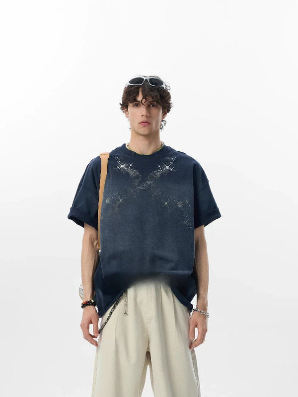 Nostalgia Imprinted Short Sleeve Polished T-Shirt alternatif görünüm