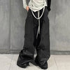 Deri Bol Kesim Pantolon, yakın çekim — Navra Wear