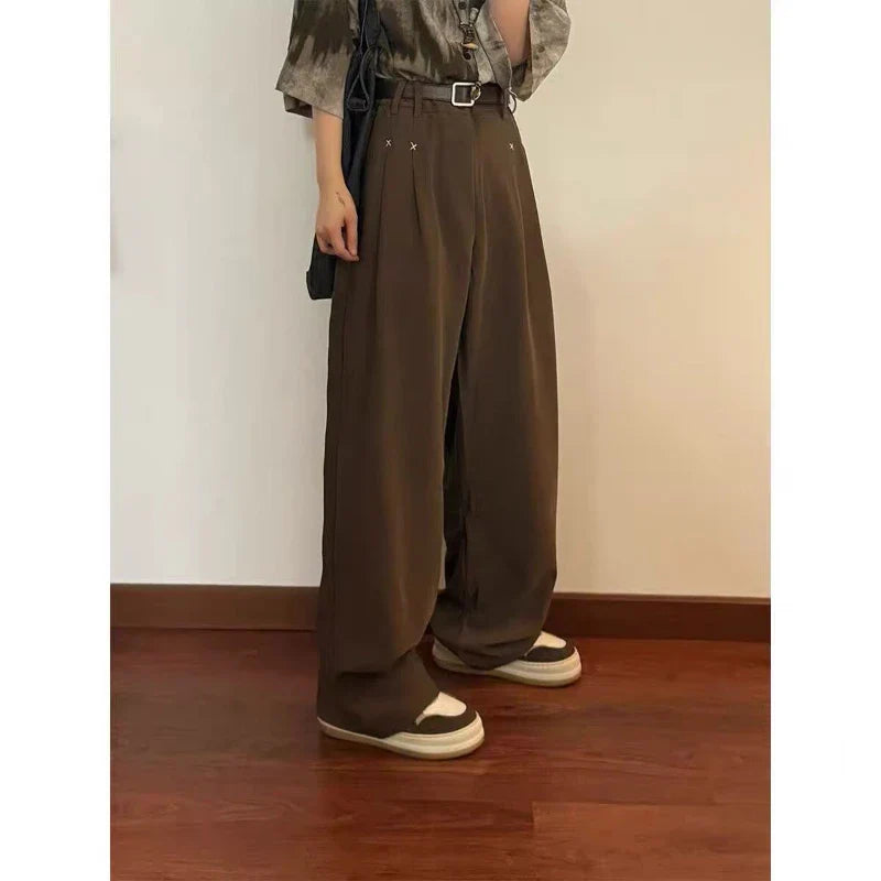 Retro Ease Wide-Leg Trousers