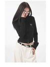 Kadın Vintage Fermuarlı Sweatshirt, kombin görünüm — Navra Wear