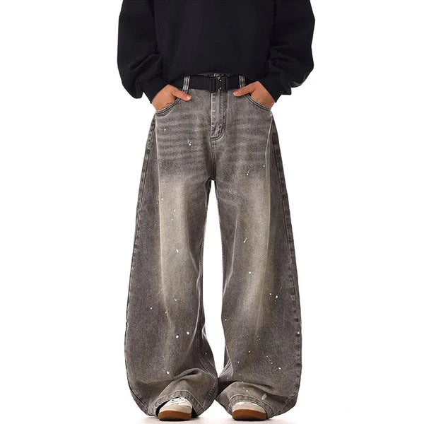 Relaxed Gray Heritage High Waisted Denim