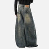 2000s Western Style Moustache Effect Denim