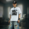 Flattering Sharp-Cut Illustrated Short Sleeve T-Shirt