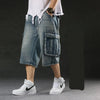 Chic Relaxed Relaxed Utility Denim Short