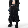 High Street Stylish Mosaic Straight Relaxed Denim Shorts