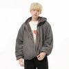 Casual Oversized Zip-Up Sweatshirt