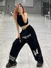 Y2K Wide Leg Jogger, yan görünüm — Navra Wear