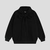 Kadife Basic Sweatshirt, yakın çekim — Navra Wear