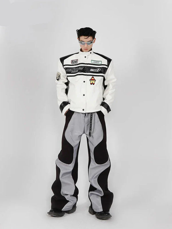 Luxe Splice Leather Trousers