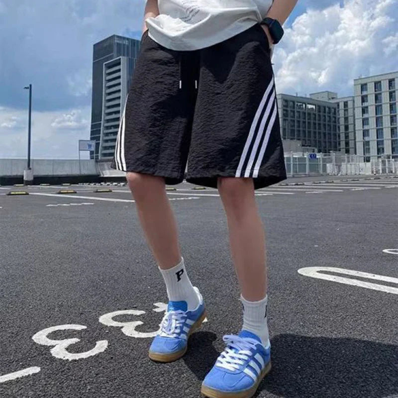 Fast-Dry Stripe Summer Shorts